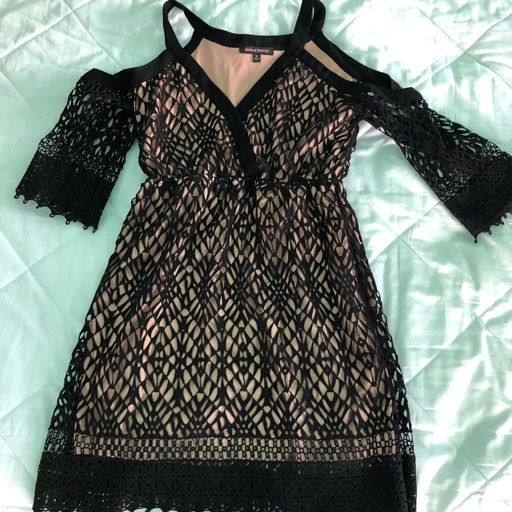 Cute black and nude dress